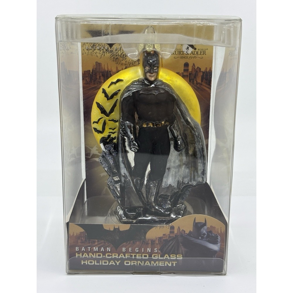 Kurt Adler Batman Begins: Hand-Crafted Glass Holiday Ornament New